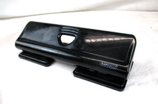 Locher Rapesco Doppellocher schwarz 4-Fach Metallocher Büroartikel (6RU)