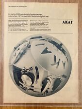 AKAI Tonbandgerät Tape Raumklang 2000 HiFi 1971 Vintage Ad Werbung Reklame