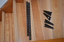 Regal, Wandregal, Regalsystem, für 2 Regalbretter, Metall, schwarz, vgl. Fotos!