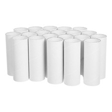  30 weiße Pappröhren zum