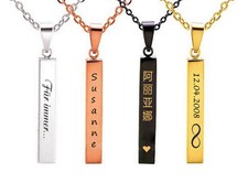 ID Stab Anhänger + Kette +