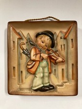 Hummel Goebel Wandbild Krone Nr. 93 Geigerlein 13x12,5cm toll erhalten