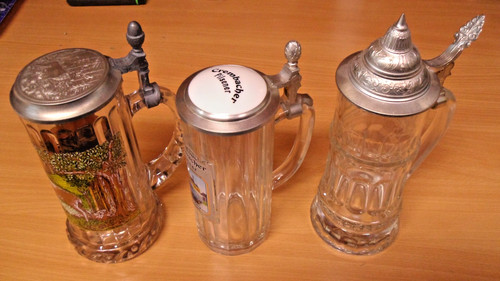 Drei stück bierkrug humpen - drei,