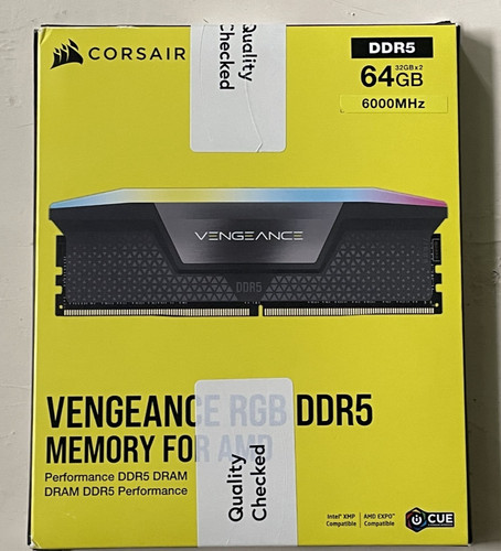 Vengeance rgb 64gb - 64gb, (2x32gb)