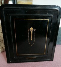 Soennecken Buchstütze Nr. 9, schwarz/gold, ca. 1920er, Art Déco. 