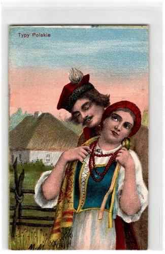 Polnisches paar tracht - in,
