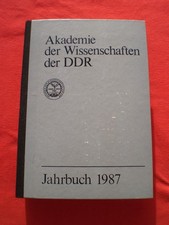 Buch Jahrbuch 1987 Akademie der Wissenschaften der DDR