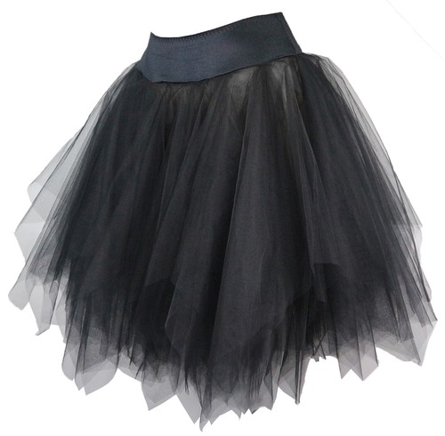Damen rock schwarz petticoat - schwarz,