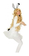 Hase Hasen Bunny Set Schleif Schwanz Haarreif Kostüm Kleid Kaninchen Häschen Hut
