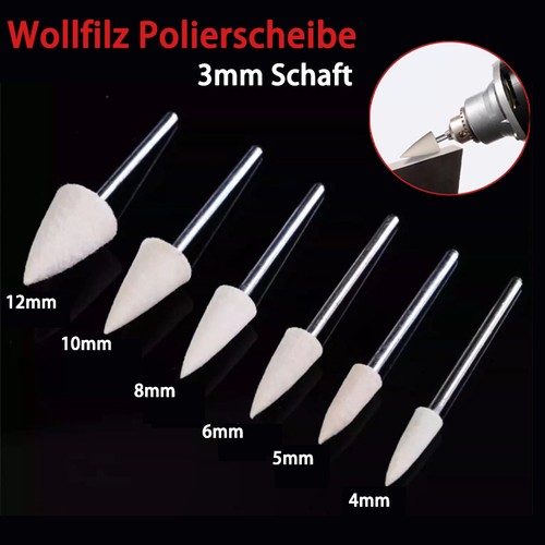 Kegel polierköpfe wollfilz - kegel,