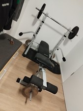 Fitnessbank Hantelbank inklusive Gewichte Trainingsbank