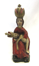 Heiligenfigur - PIETA - Pribram, Böhmen um 1850 - Seltene Volkskunst - 32cm
