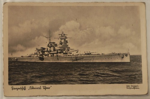 Panzerschiff admiral scheer - ak,
