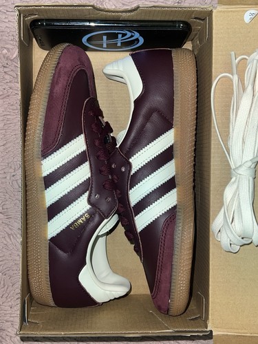 Adidas samba maroon gold - maroon,