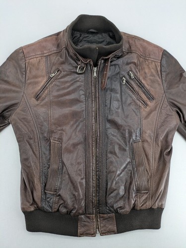 Herren echtleder bomber - echtleder,