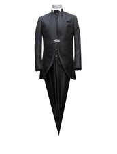 Cutaway Herrenanzug Hochzeit 6 teilig Gr.44 Schwarz