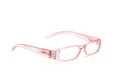 Lesebrille Rosa Strass Damen modern Flexbügel mit Etui Prestige SALE PREIS