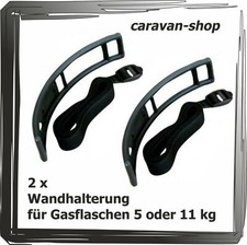 2x Gasflaschenhalterung Gurt für 5 oder 11 kg Flasche Wandhalter Gas Wohnwagen
