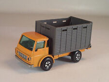 Matchbox Superfast Nr. 37 Cattle Truck orange o. Kühe schmale Hohlräder #408