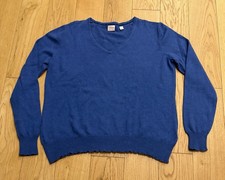 kuscheliger Pullover Gr. 44 Adagio Seide & Cashmere Blau Damen pulli kashmir 11a