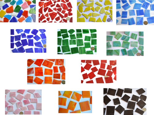 200g tiffany glas bruchmosaik - tiffany-glas,