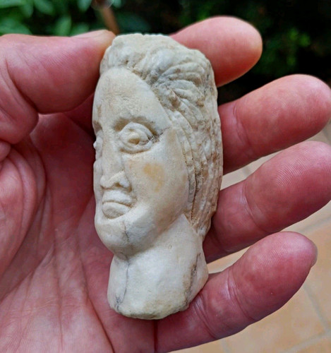 Antike geschnitzte figur kopf - geschnitzte,