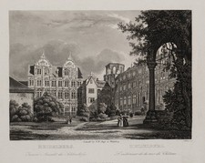 Heidelberger Schlossansicht, um 1840, Aquatinta Romantik Unbekannt (19.Jhd)