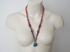 Kette Bambuskoralle Glas