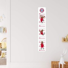 Wandsticker Wandtattoo FC Bayern Bernie Messlatte - 19x110 cm