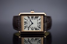 Cartier Tank Solo - Referenz 3168 - Quartz - Edelstahl/Rosègold - Karte & Box