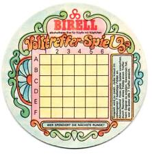 SCHWEIZ BRAUEREI HÜRLIMANN BIRELL BIER 1 BIERDECKEL 40-60 Jahre alt