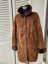 Michele Boyard warme Echtfell Rauleder Kalbsfell  Jacke, Gr. 36