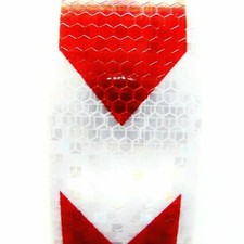 Reflexfolie Rot Weiss Reflektorband Reflektorfolie reflektierend selbstklebend 