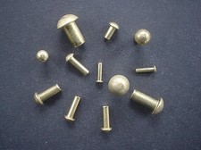 MESSING NIETEN HALBRUNDKOPFNIETEN 2,0 /3,0 /4,0 /5,0 /6,0MM VOLL MESSING DIN 660