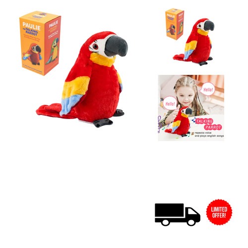 Sprechender papagei mit - sprechender,