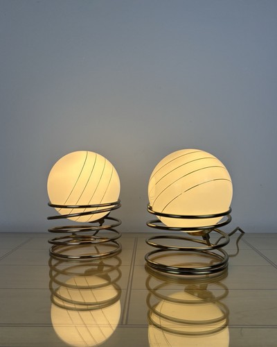Pair vintage table lamps - vintage,