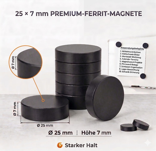 Magnete für magnettafel x - für, 25