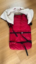 Schlitten Winterfußsack - rot