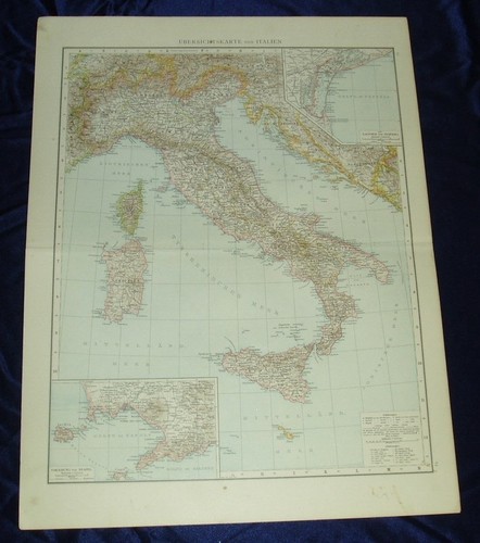 Italien alte weltkarte mit - italien:,