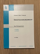 Hemmer/Wüst Kreditsicherungsrecht Skript 14. Auflage gebraucht