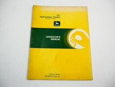 John Deere 317 Hydrostatic Tractor Rasentraktor Operators Manual Bedienung