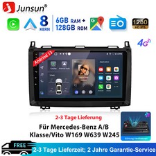 6+128GB Android Autoradio WIFI Carplay DSP Für Mercedes-Benz Vito Viano W639 GPS