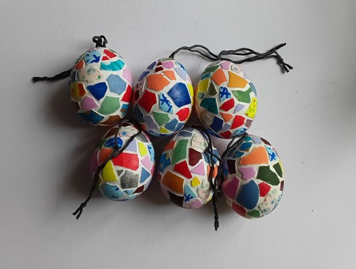Bunte ostereier handbemalt - 6,