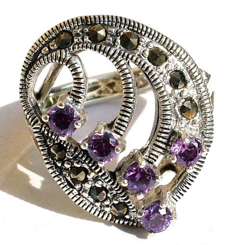 Ring 925 silber lila - ring,