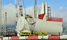 Foto 6x4 Windkraftanlage Naben, Belfast Hafen (Dezember 2017) Queens Islan c2017