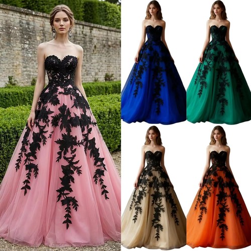 Damen abendkleid trägerlos - abendkleid,