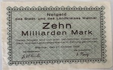 Notgeld , 10 Milliarden Mark