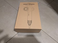 Ionen-Haartrockner – Neuwertig, 110.000 U/min, LED-Display, Schwarz