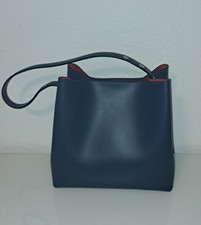 Tote Bag * Tasche echt Leder * DRIOPI | 351 * Navy Blue Dunkelblau