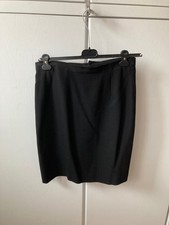 Damen Rock Anzug Elegant Bleistiftrock Schwarz Gr. 42-44 Italien Wolle